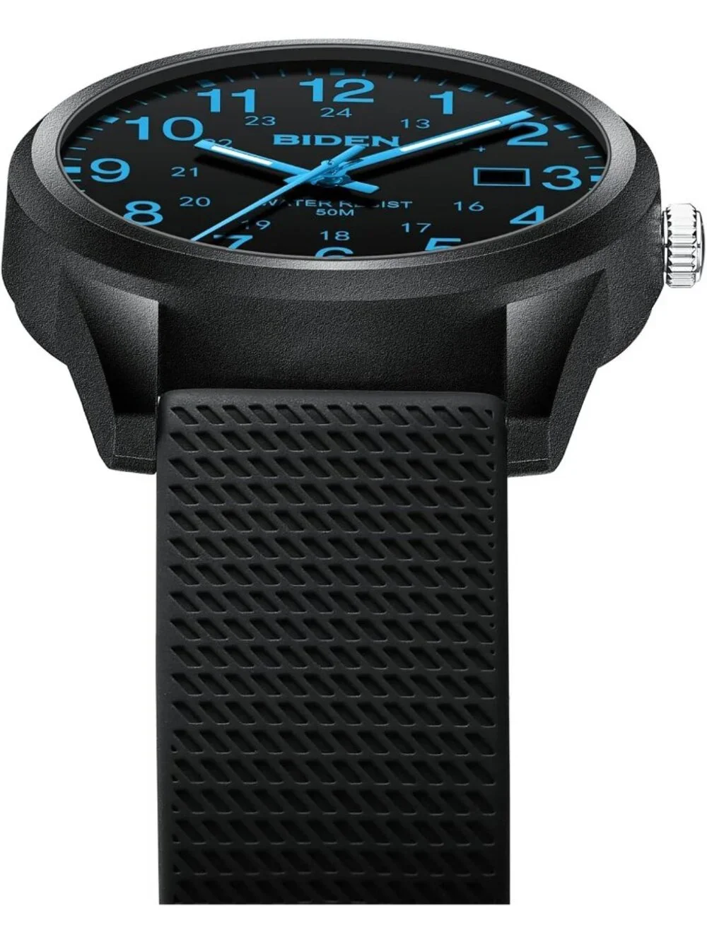 Men Black Blue Analog Quartz Unisex Medical Professionals Waterproof Nurse Watch